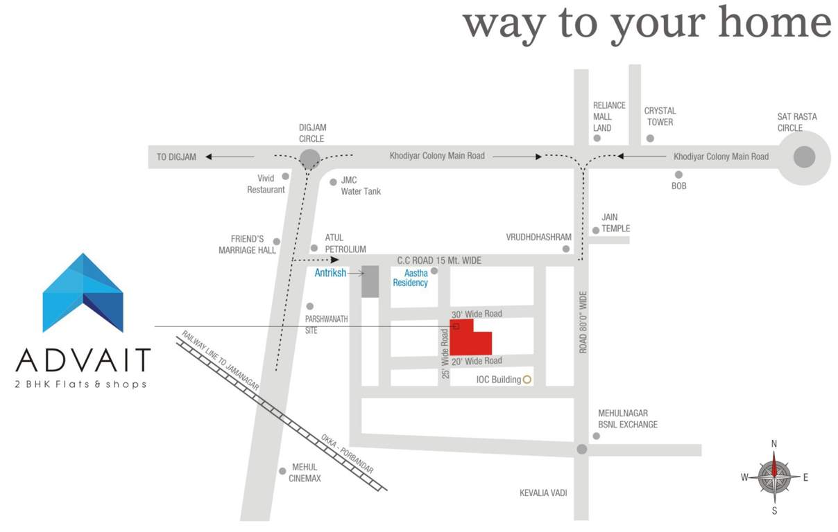  home maker advait Location Plan