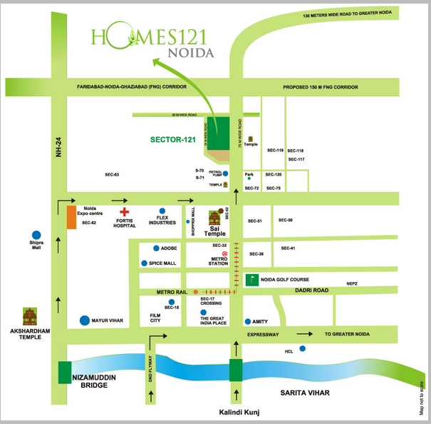 121 homes Location Plan