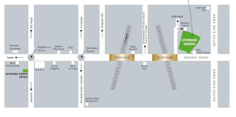 leverage greens d Location Plan