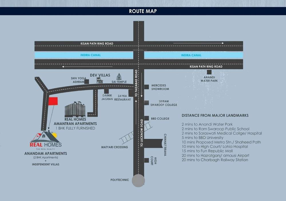  real homes Location Plan