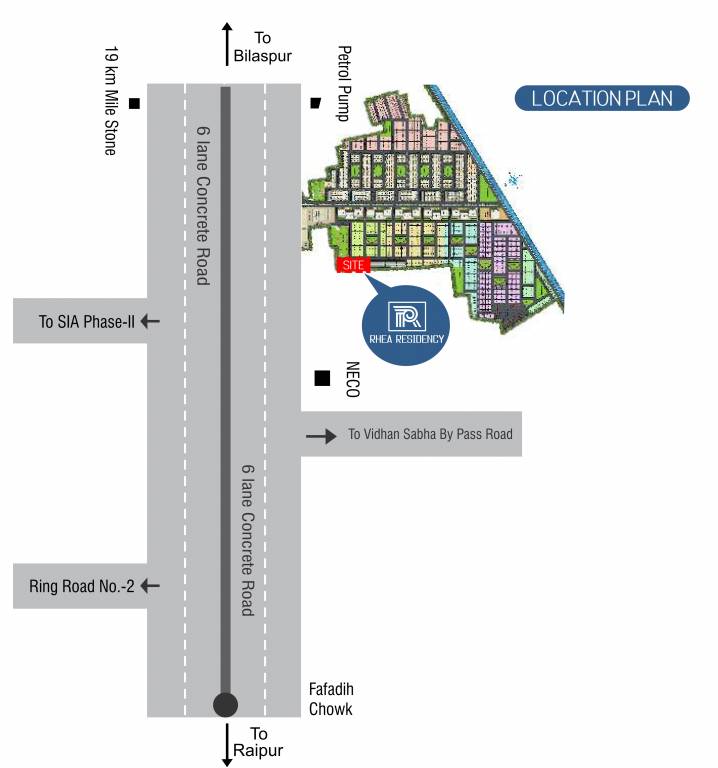  rhea residency Location Plan