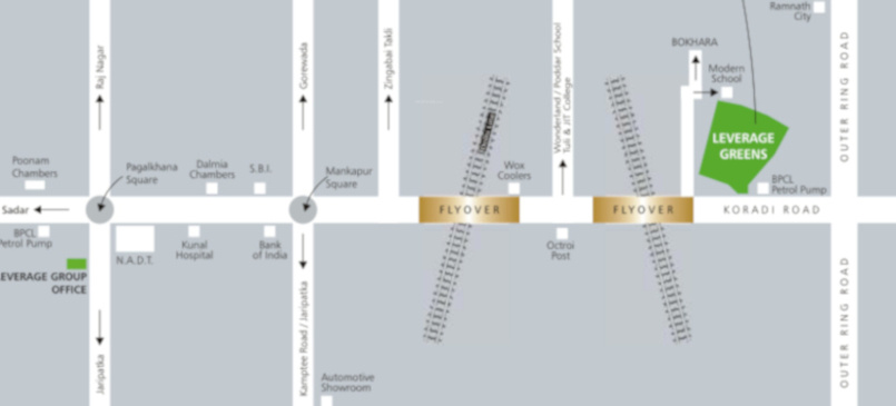 leverage greens g Location Plan