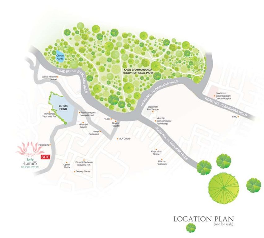  jyothi lotus huda heights Location Plan