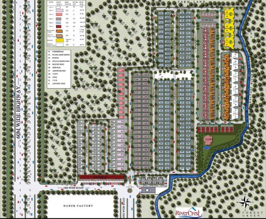 river crest Layout Plan