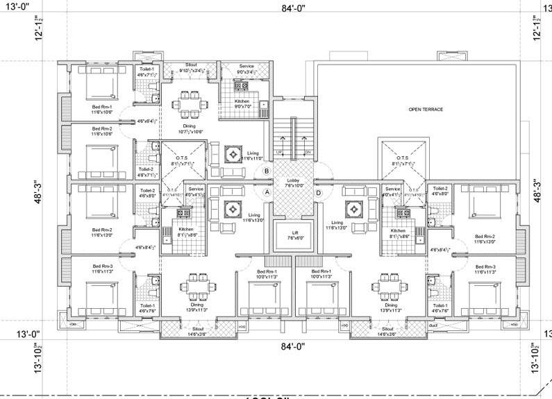  kgeyes sushma Kgeyes Sushma Cluster Plan For 4th Floor