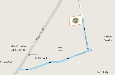  rakshak colony Location Plan