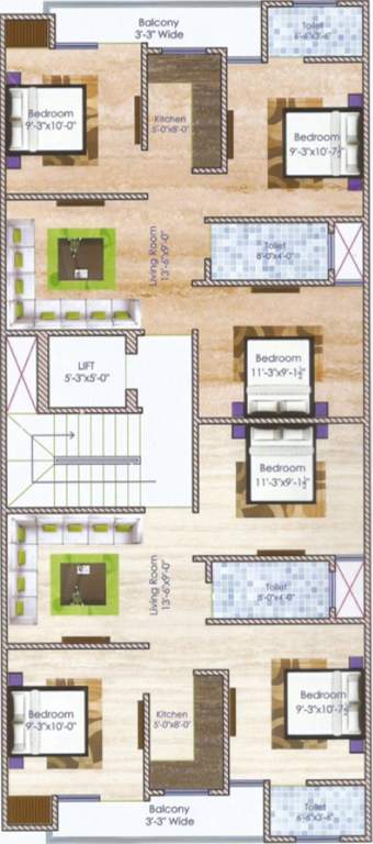  globe homes 3 Cluster Plan