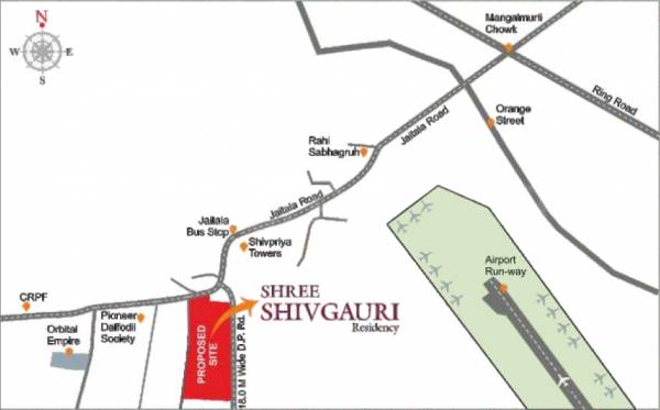  shree-shivgauri-residency-phase-1 Location Plan