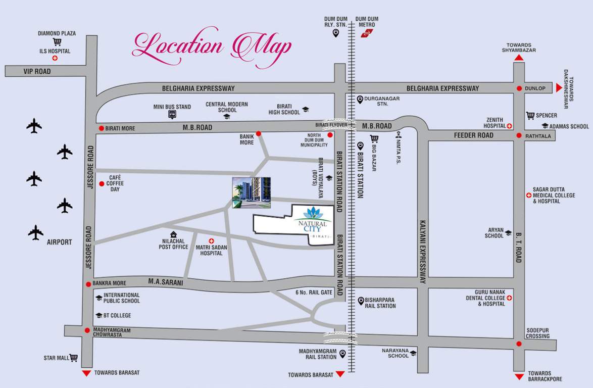  city birati Location Plan