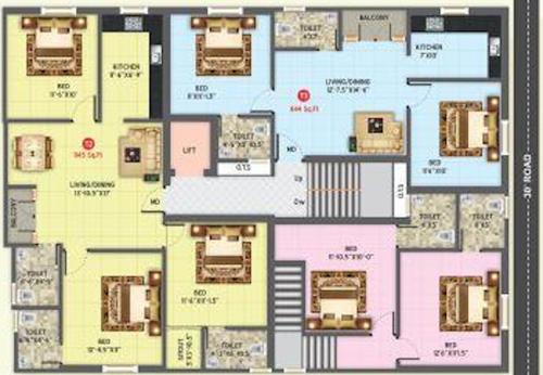  sri-thandapani Sri Thandapani Cluster Plan For 3rd Floor