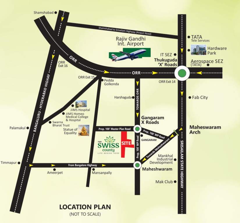  swiss county Location Plan