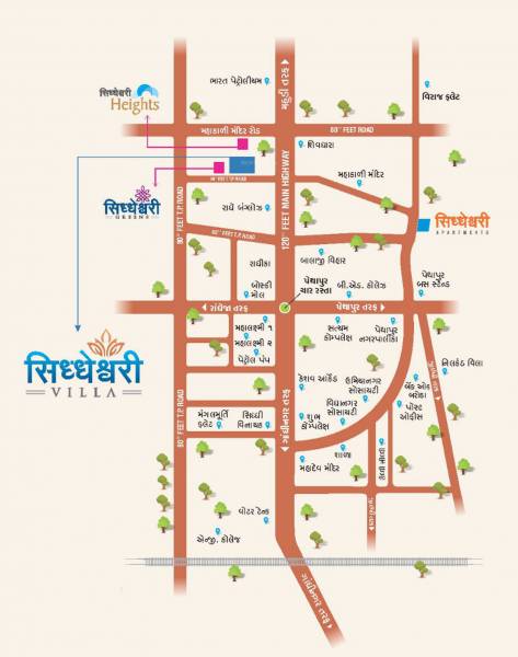  siddheshwari-villa Location Plan