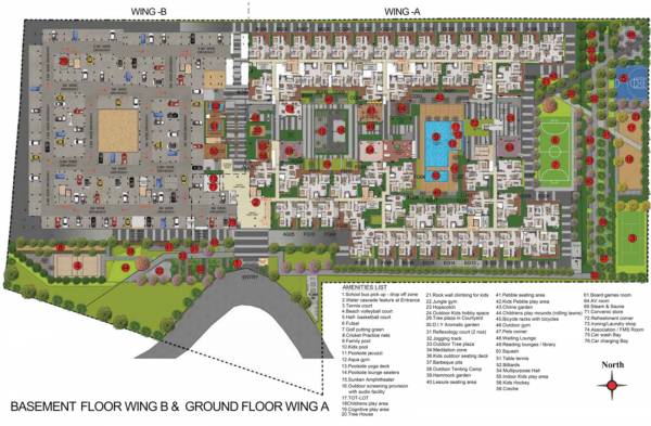  boulevard Wing A Ground And Wing B Basement Cluster Plan