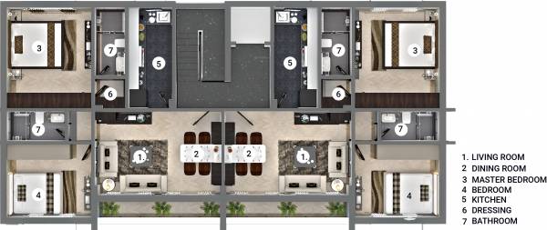  allure Allure Cluster Plan For Typical Floor