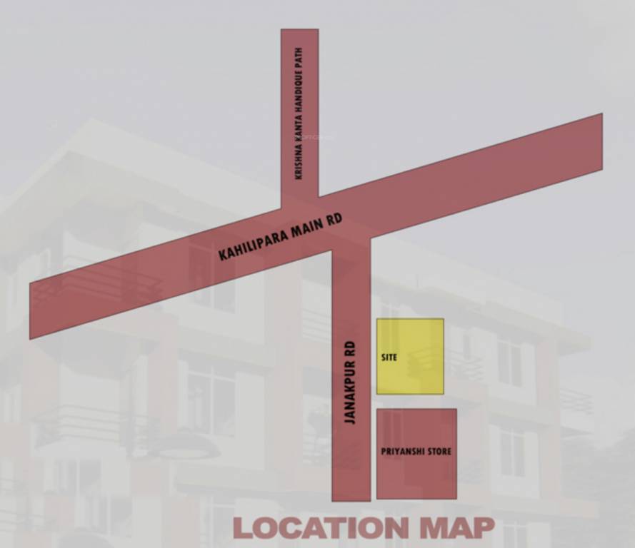 chitra hari apartment Location Plan