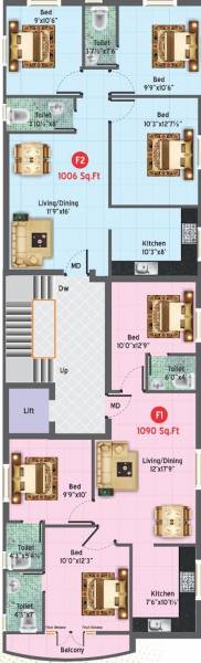  muruga Muruga Cluster Plan For 1st Floor