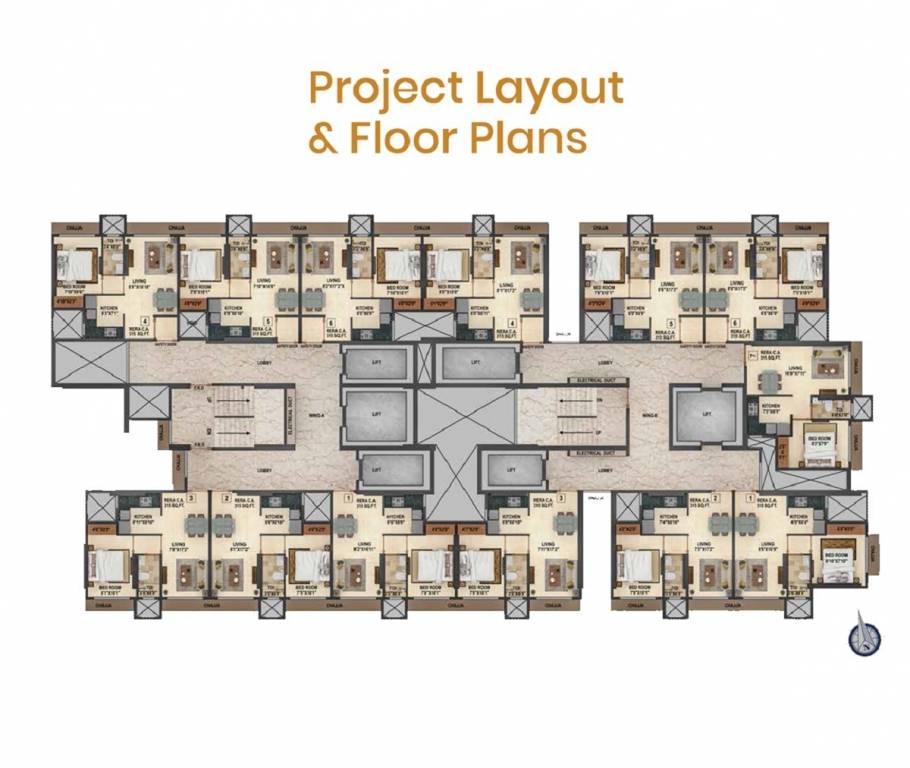  life casa Wing A Cluster Plan