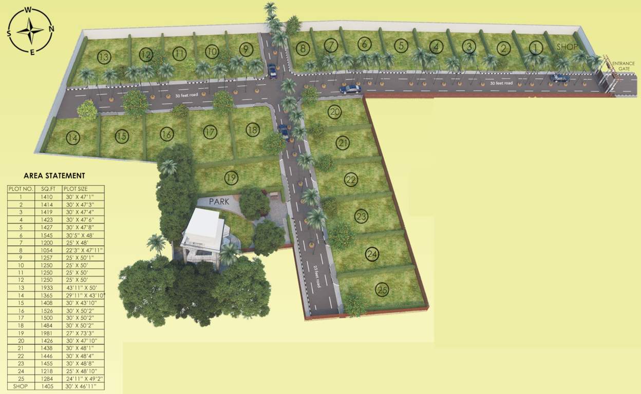  manjusha enclave Layout Plan