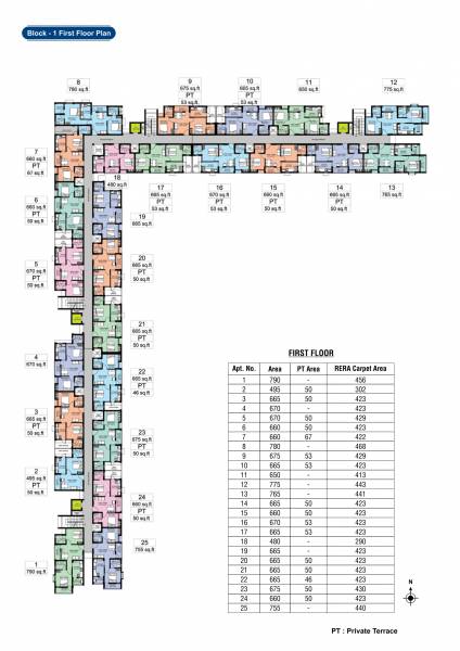  sindhuraa Block A Cluster Plan for 1st Floor