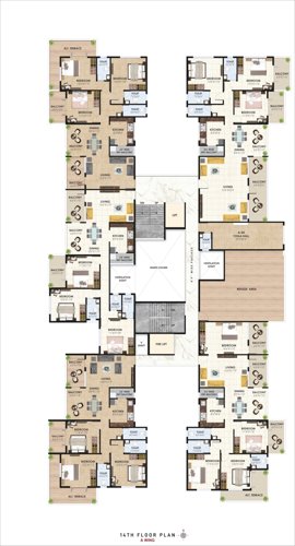  shree-hari-krushna-heights Wing A Residenital Cluster Plan for 11th Floor