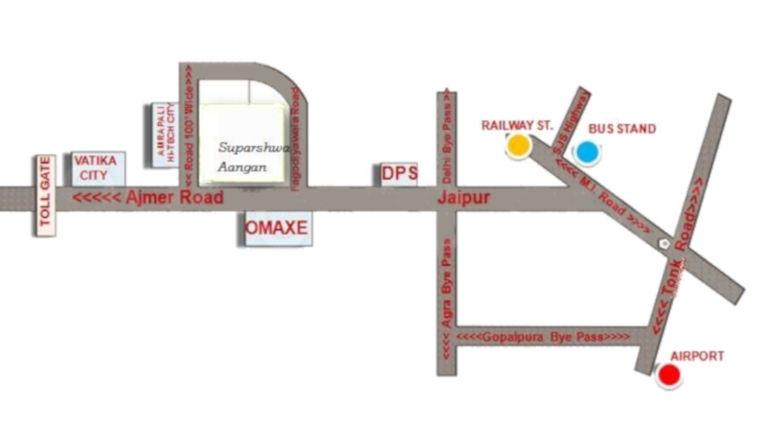  suparshwa aangan phase ii Location Plan