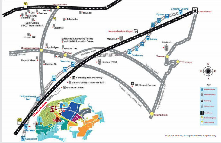mahindra aquality Location Plan