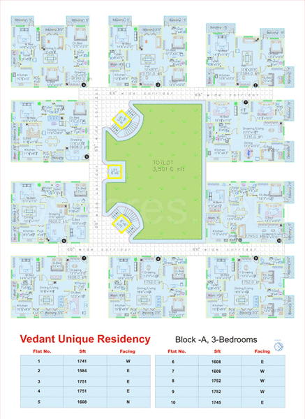  raji-vedant-unique-residency Master Plan