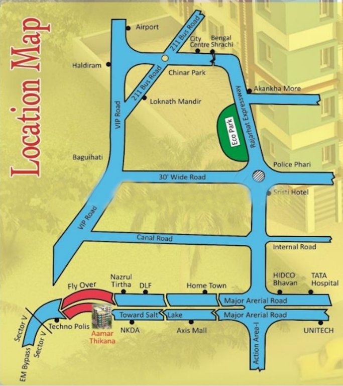 sristi aamar thikana Location Plan