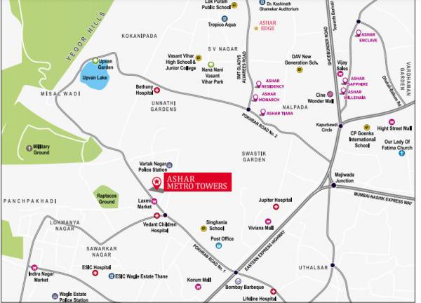 ashar-metro-towers Location Plan