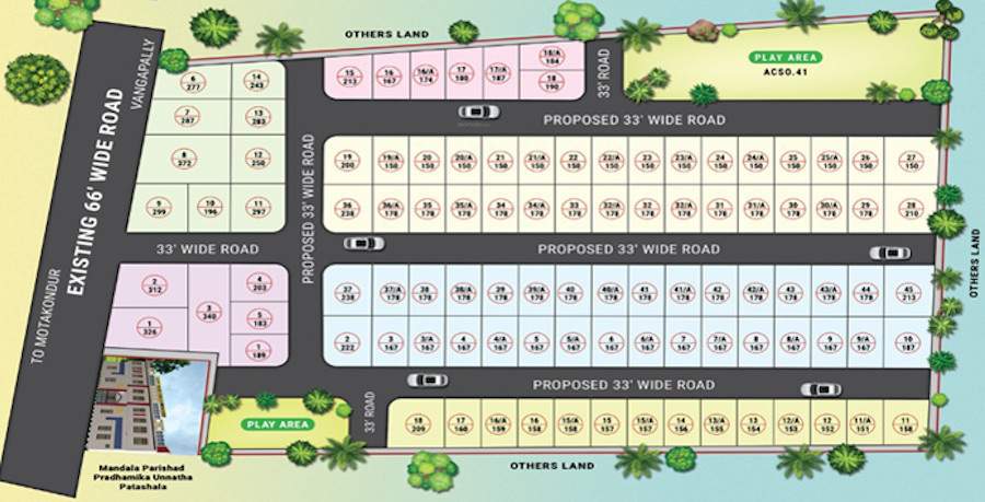  serene city Layout Plan