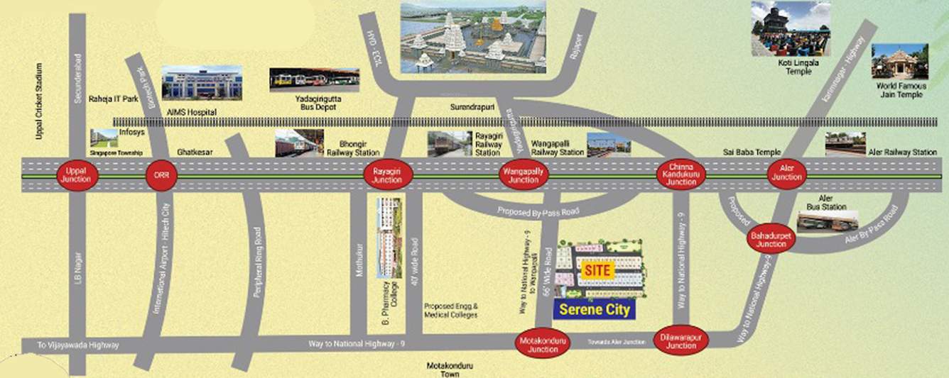  serene city Location Plan
