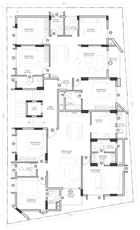  jp central Unity JP Central Cluster Plan from 1st to 4th Floor