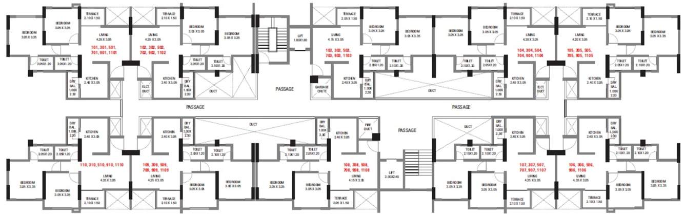  divine dazzle a Divine Dazzle A Cluster Plan from 1st, 3rd, 5th, 7th, 9th And11th Floor
