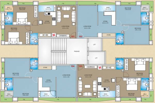  the-address A And B Typical Cluster Plan