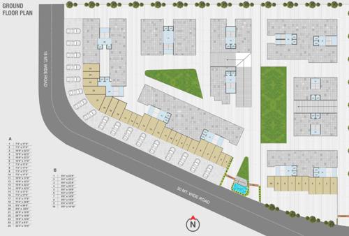  dream A1, A2, A3, A4, A5, A6, B1, B2, B3, B4, B5, B6 Cluster Plan for ground Floor