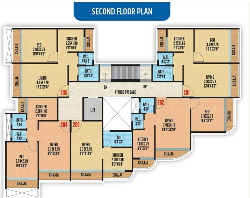  shree ambika aangan Shree Ambika Aangan Cluster Plan for 2nd Floor