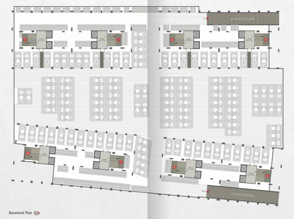  kiran-avenue Tower A Cluster Plan Basement Floor