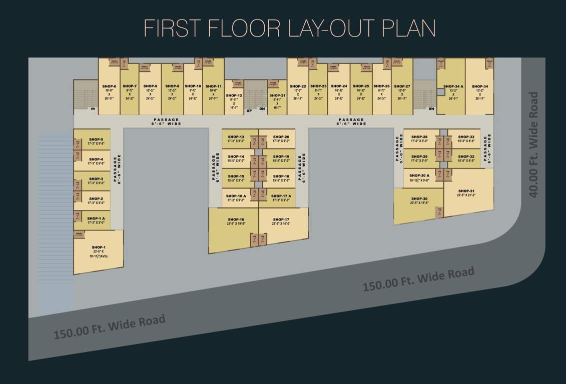  panchshila sky Tower A Cluster Plan for 1st Floor