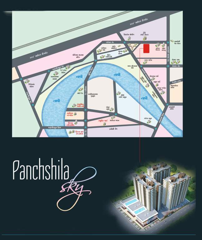  panchshila sky Location Plan
