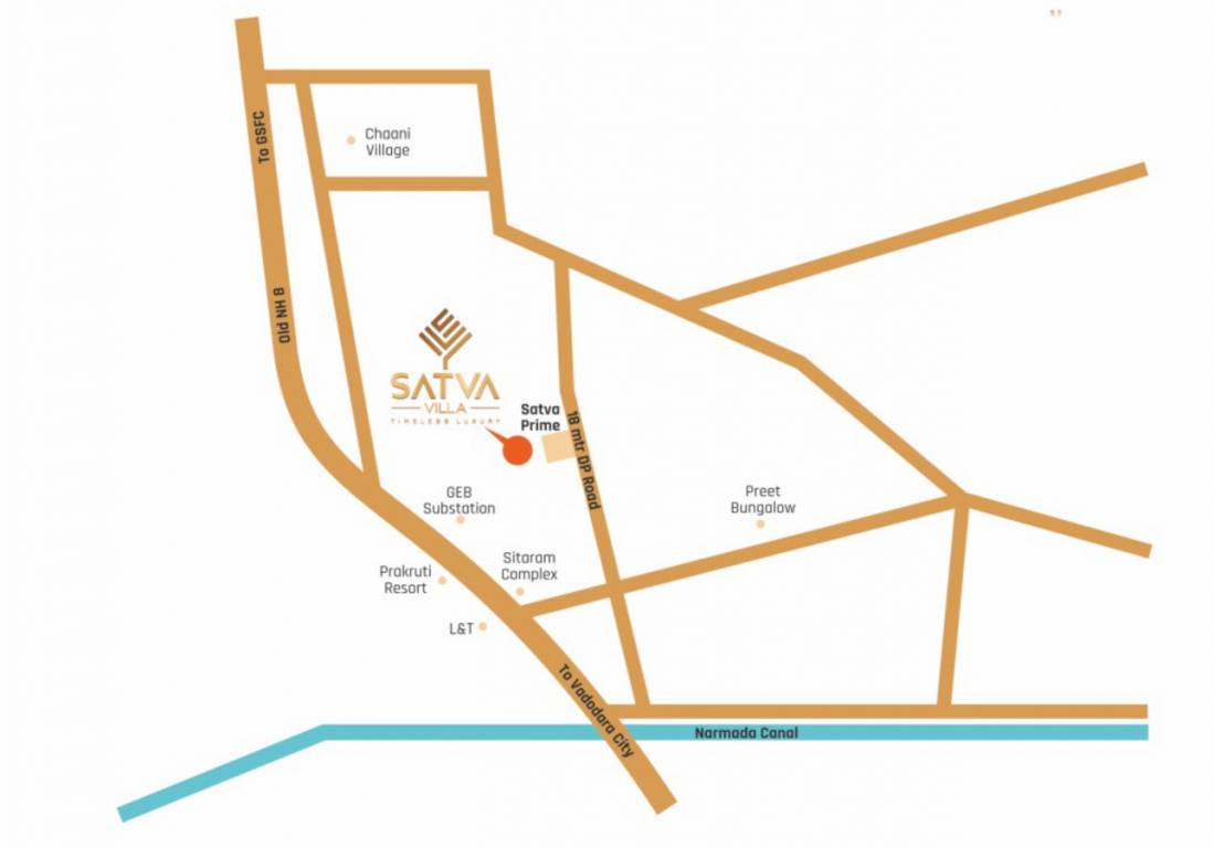  satva villa Location Plan
