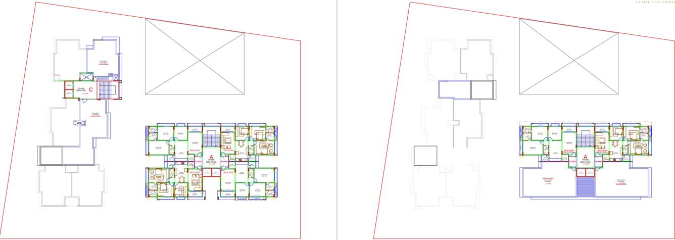  magnate icon A,B,C Cluster Plan From 11th To 12th Floor