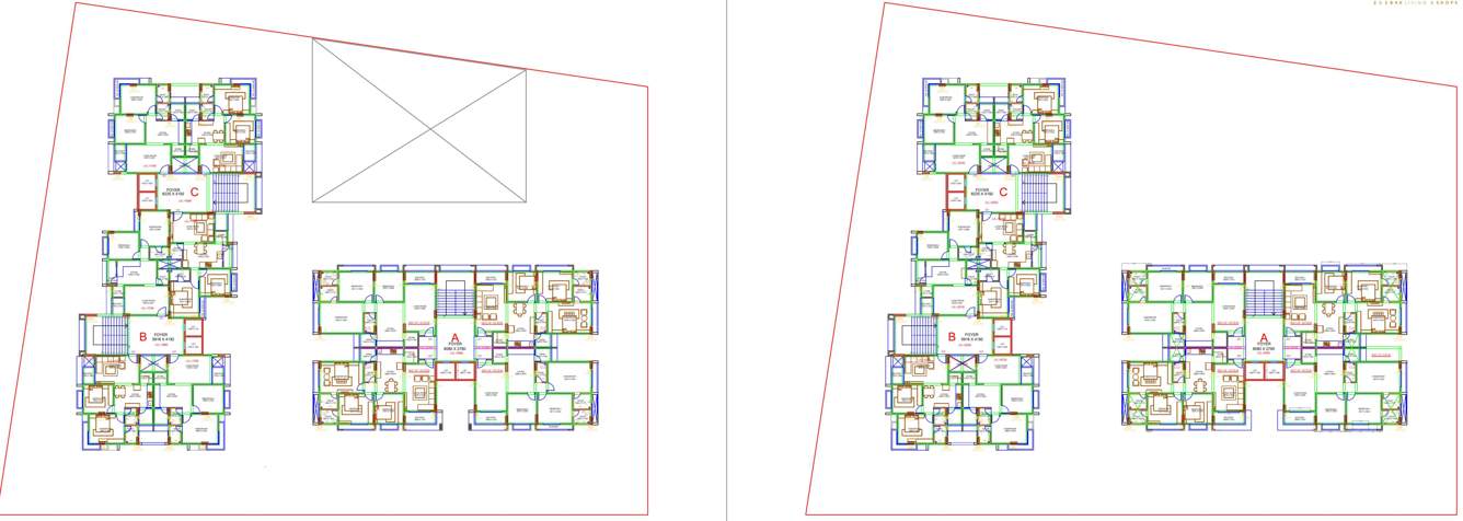  magnate icon A,B,C Cluster Plan From 5th To 6th Floor
