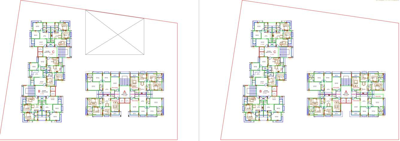  magnate icon A,B,C Cluster Plan From 7th To 8th Floor