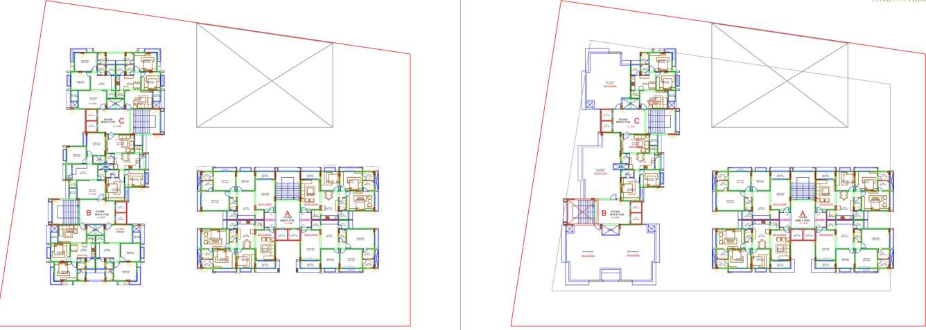  magnate icon A,B,C Cluster Plan From 9th To 10th Floor