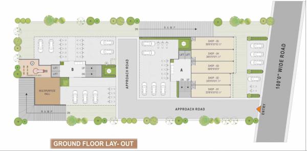  sharnam-56 Tower A Cluster Plan for ground Floor