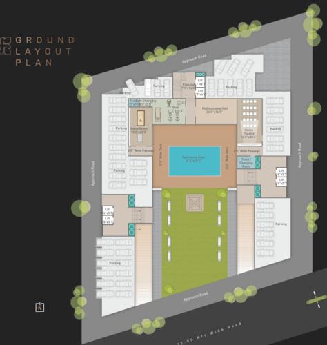 Block A, B And C Cluster Plan For Ground Floor ratnam-luxuria Block A, B And C Cluster Plan For Ground Floor