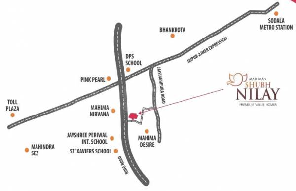  shubh-nilay-phase-ii-villas Location Plan
