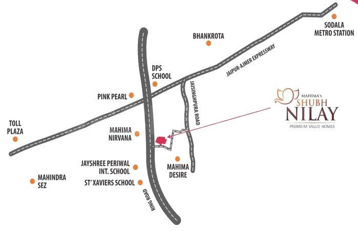  shubh nilay phase ii villas Location Plan