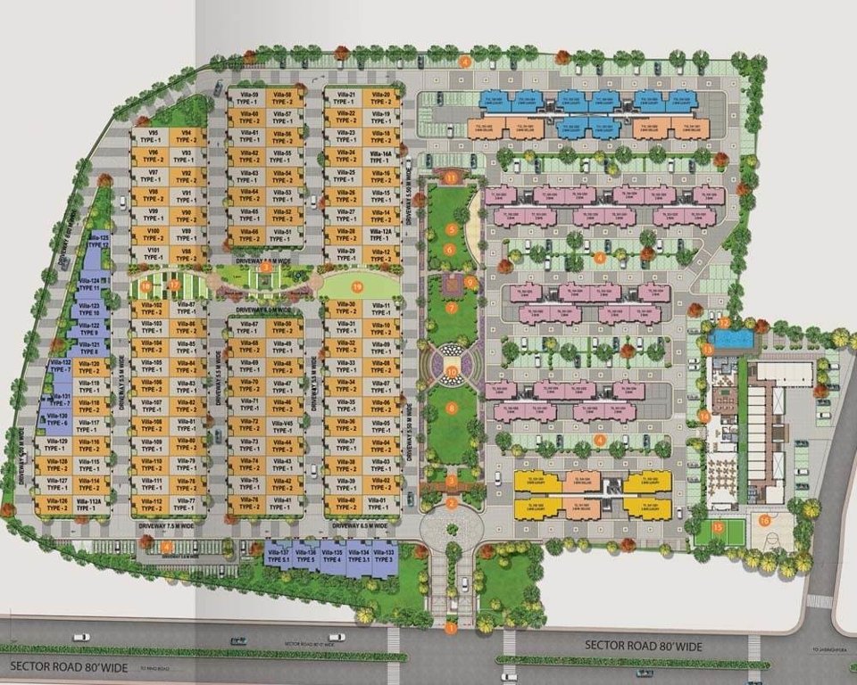  shubh nilay phase ii villas Master Plan