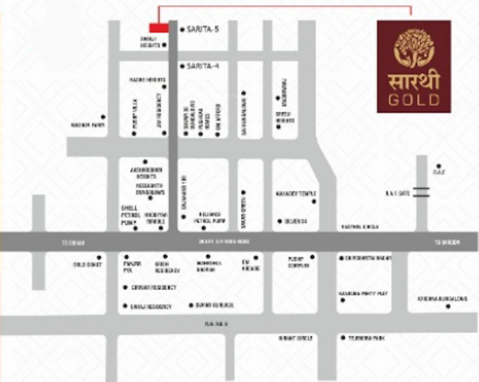  sarthi gold Location Plan